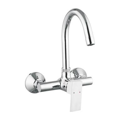 Silver Qx-282 Single Lever Wall Mounted Sink Mixer
