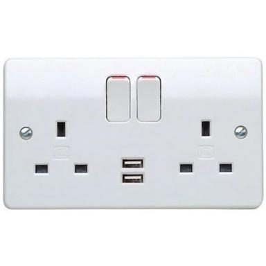 White Power Outlet Socket
