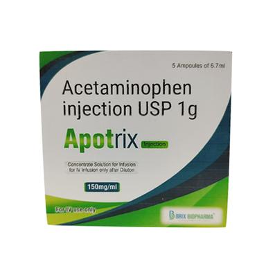 Liquid Acetaminophen Injection Usp 1G