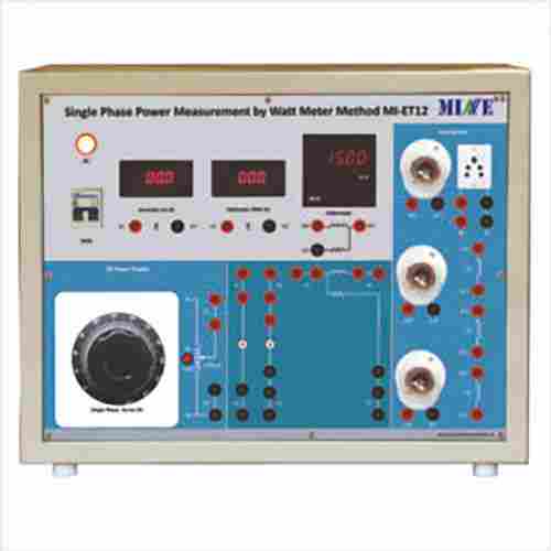 Single Phase Power Measurement by Watt Meter Method Trainer (MI-ET12)