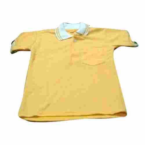 School Yellow Polo T Shirt