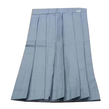 Washable School Gray Cotton Skirt