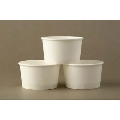 White Plain Ice Cream Paper Cups