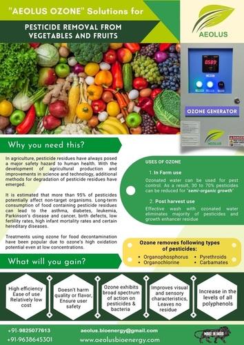 Pesticide Removal From Vegetables And Fruits With Ozone Frequency (Mhz): 50 Hertz (Hz)