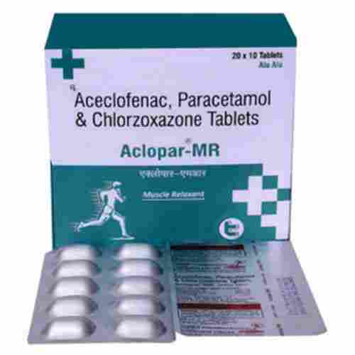 Aceclofenac Paracetamol And Chlorzoxazone Tablets