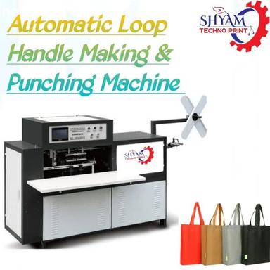 White & Gray Automatic Loop Handle Making Machine