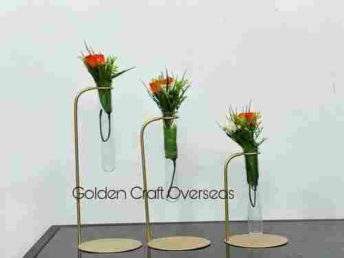 Flower Vase Set of 3 in iron with powder coated finish for decorative purpose