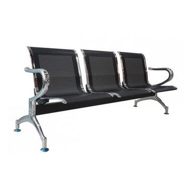 KW 483 (BL) - 3 SEATER CHAIR - BLACK