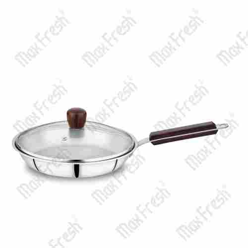 Stainless Steel Fry Pan With Glass Lid