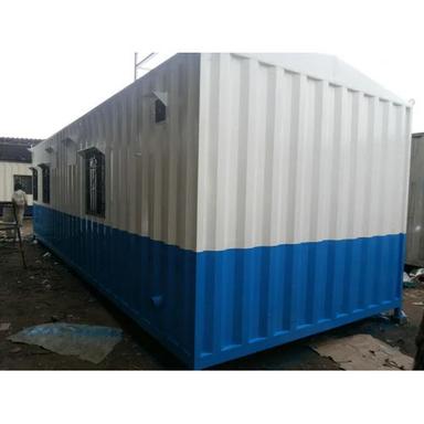 White And Blue Color Coated Prefabricated Site Office Cabin