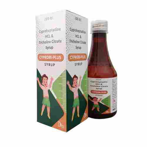 200ml Cyproheptadine HCL Tricholine Citrate Syrup