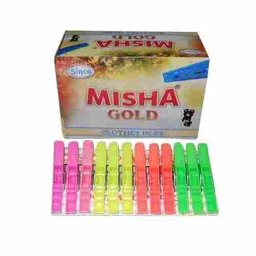 72 Plastic Cloth Pegs - Misha Gold