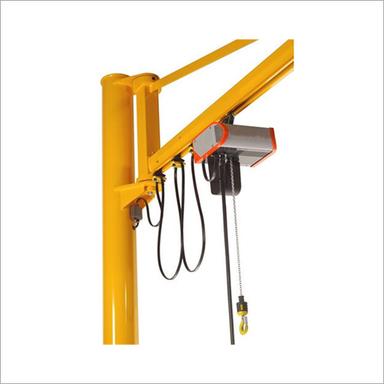 Yellow Hydraulic Jib Crane