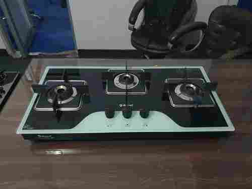 3Br Hob Elite Glass With MS Frame Square Pan Support - ROGER 3701