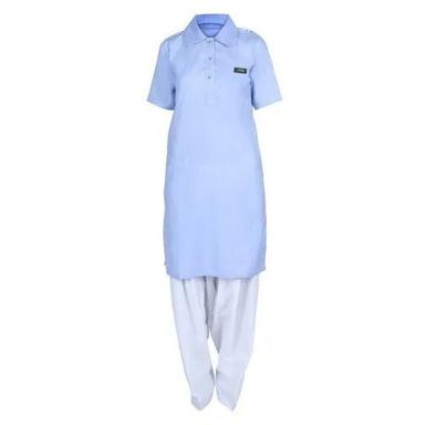 Blue & White Suit Salwar School Uniform