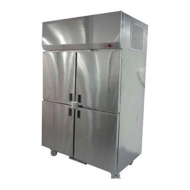 Silver Four Door Vertical Refrigerator