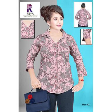 Multicolor Ladies Printed Shirt