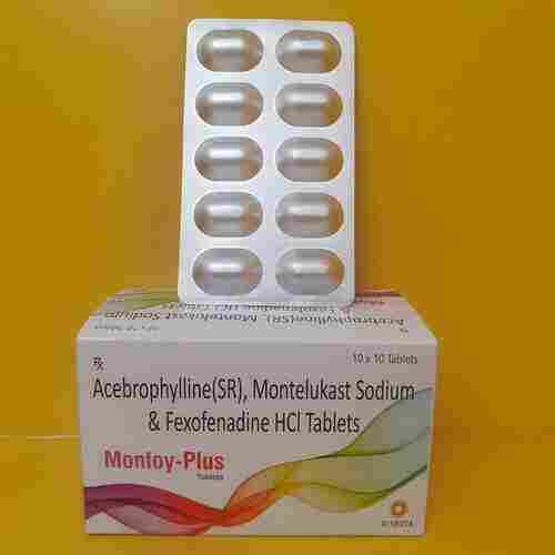 Acebrophylline SR  Montelukast Sodium  Fexofenadine HCL