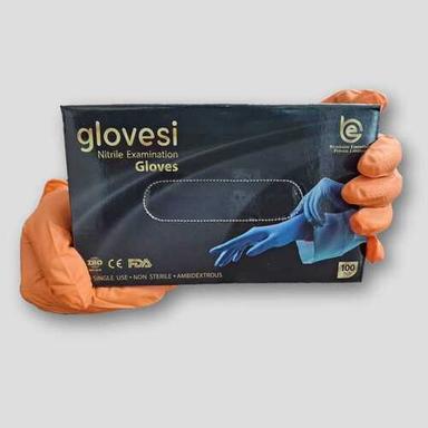 8 Mil Orange Nitrile Powder Free Disposable Medical Examination Glove Grade: Cleaning