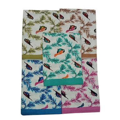 Multicolor Floral Print Cotton Bed Sheet