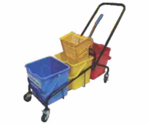 3 Bucket Wringer Trolley (With MS Frame)