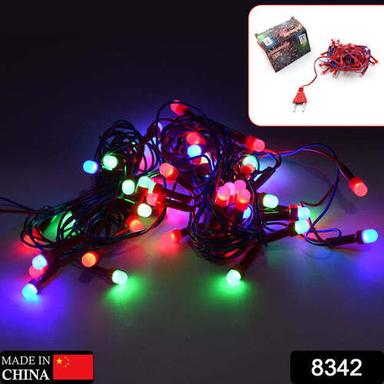 9MTR HOME DECORATION DIWALI AND WEDDING LED CHRISTMAS STRING LIGHT INDOOR AND OUTDOOR LIGHT FESTIVAL DECORATION LED STRING LIGHT MULTI COLOR LIGHT 8MM (90L 9 MTR) 8342
