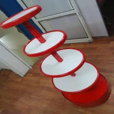 Red And White Round Display Stand