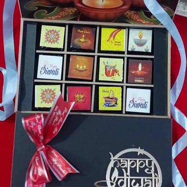 Matte Lamination Diwali Chocolates Wooden Box