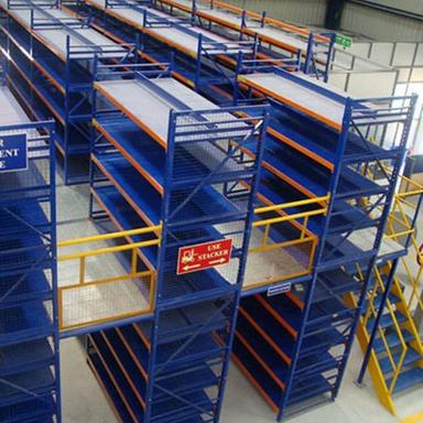 Orange-Blue Multi Tier Storage Rack