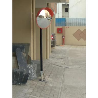 Red Road Convex Mirror