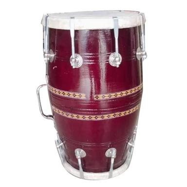 As Per Availability 18 Inch Brown Wooden Dholak