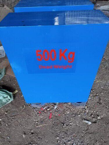Blue Cast Iron Weight 500 Kg