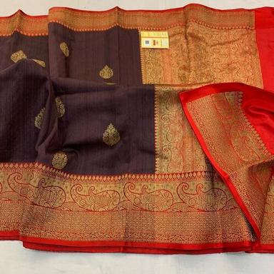 Hand woven pure tasar silk saree