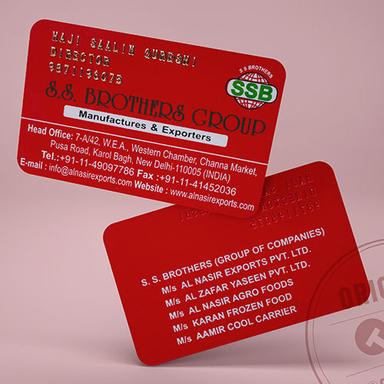 Plastic Commercial Business Cards
