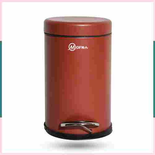 Stainless steel Brown Color Pedal Trash Can