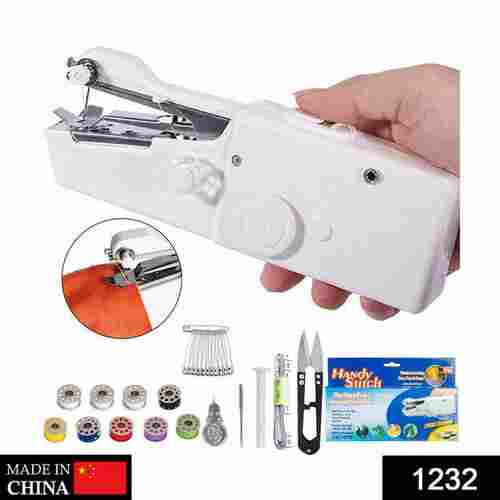 HANDHELD PORTABLE MINI ELECTRIC CORDLESS SEWING MACHINE FOR BEGINNERS (1232)
