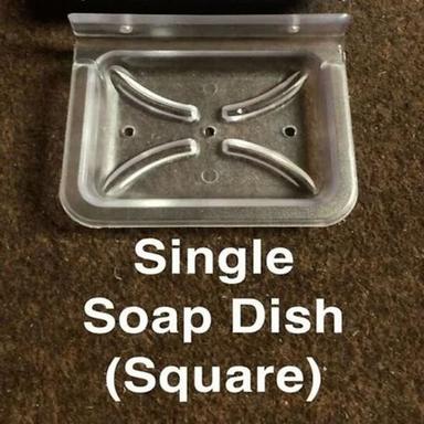Transparent Single Square Soap Dish