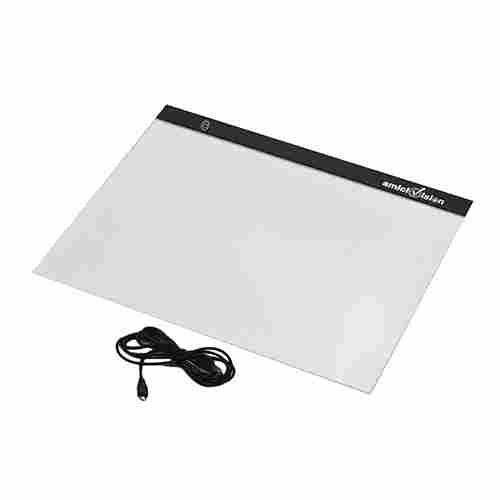 LED Lighted Drawing Board A3 Size Tracing Board with Brightness Controlled Touch Button