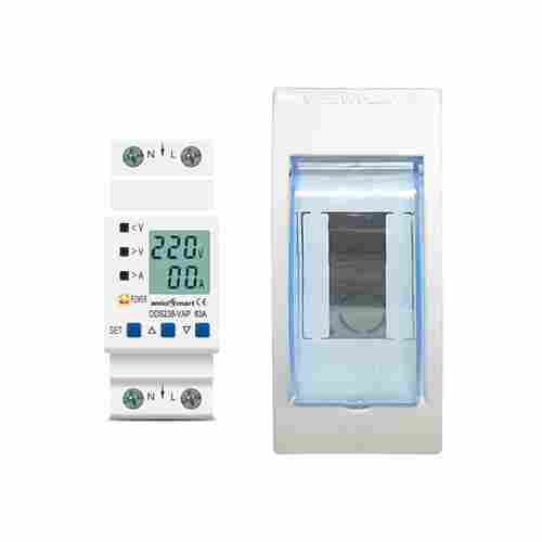 Over-Under Voltage Protection with Energy Meter 63A With Small Mount