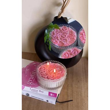 Soy Wax Rose Jar Scented Candle
