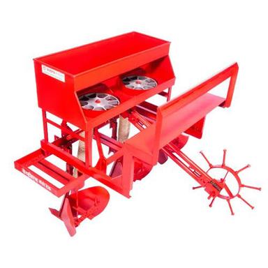 Red Tractor Operated Potato Planter