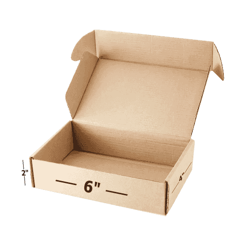 Box Brother 3 Ply Brown Flap box Corrugated Packaging Box Size: 6x4x2 Length 6 inch Width 4 inch Height 2 inch 3Ply Corrugated Packaging Box