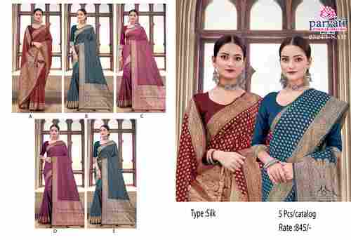 Soft Silk Butti Concept Banarasi Zari Work Saree-25243