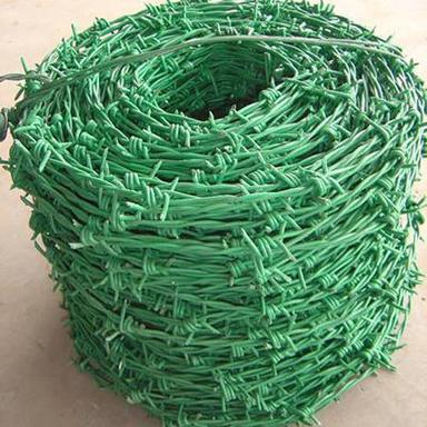 Silver Pvc Quoted Barbed Wire
