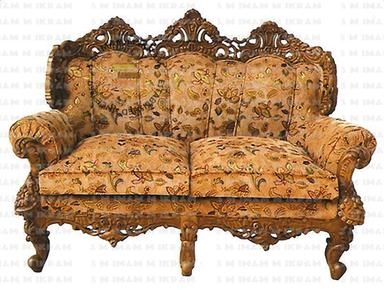 2 Seater Handicraft Wooden Sofa Set