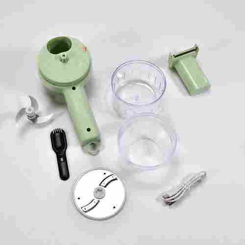 4 IN 1 HANDHELD ELECTRIC VEGETABLE CUTTER SET MULTIFUNCTION MINI CHOPPER FOOD PROCESSOR WIRELESS ELECTRIC GARLIC MUD MASHER FOR GARLIC CHILI ONION GINGER (2284)