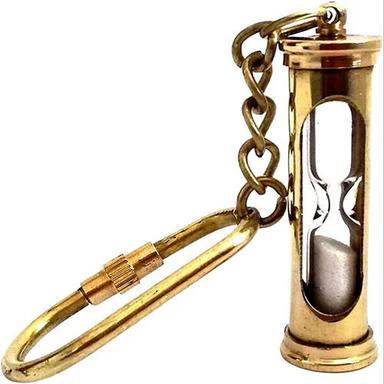 Golden Promotional Antique Brass Keychain  Antique Brass Miniature Compass Keychain