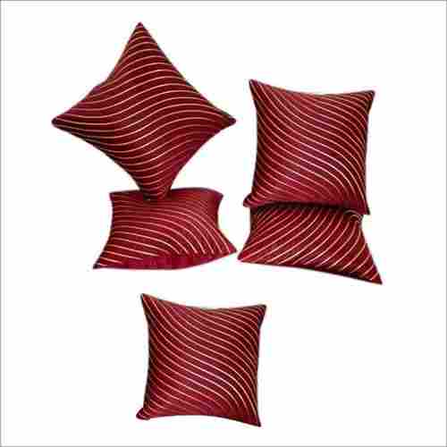 Red Stripes Micro Satin Cushion Cover