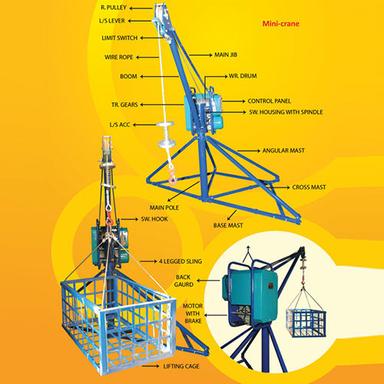 Semi Automatic Mini Crane Application: Construction