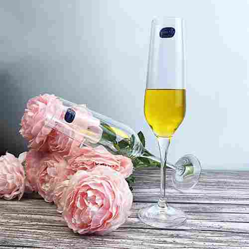 bohemia-crystal Tall Rebecca Champagne Flutes Glass Set 195ml Set of 6